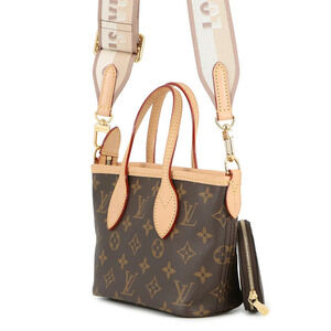 Louis Vuitton Monogram Neverfull Shoulder Handbag Brown